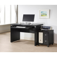 Coaster Furniture 800821 Russell Computer Desk with Keyboard Tray Black Oak